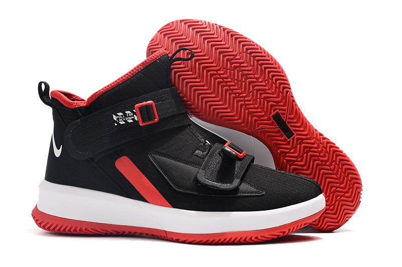 Nike LeBron Soldier 13 Black White Red Shoes